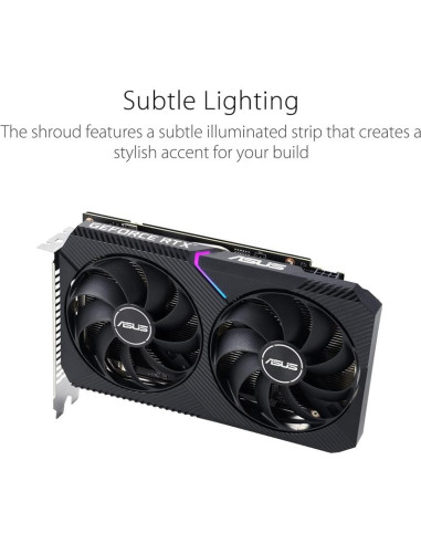 TARJETA DE VIDEO ASUS DUAL NVIDIA RTX 3050 8GB V2 OC GDRR6 PCIE