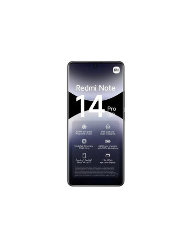 SMARTPHONE XIAOMI REDMI NOTE 14 PRO 6.67 FHD+ 8GB/256GB/200MP/NFC/5G BLACK