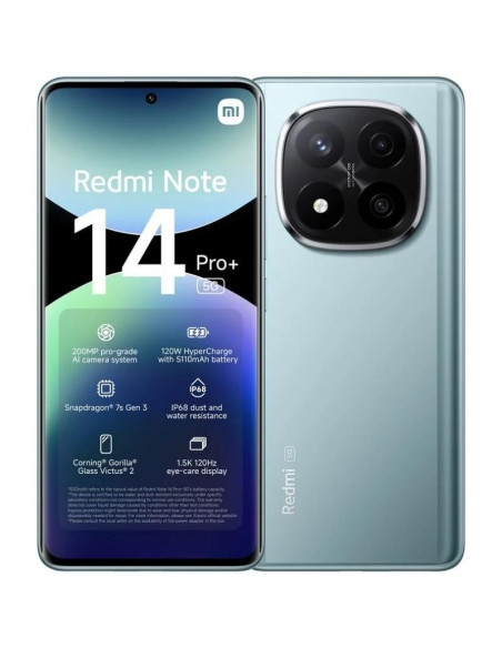SMARTPHONE XIAOMI REDMI NOTE 14 PRO+ 6.67 8GB/256GB/200MP/NFC/5G BLUE