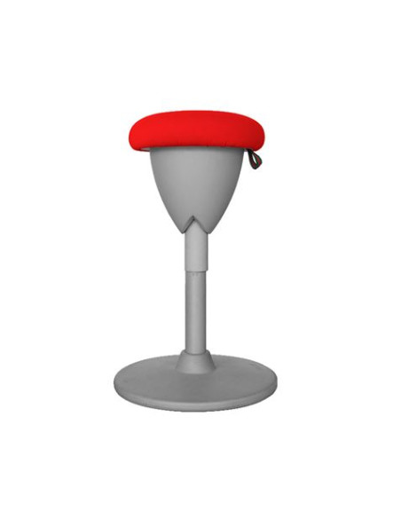 TABURETE MULTIUSOS BALANCIN DESIGN ROJO CROMAD