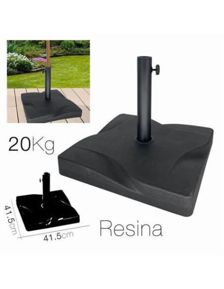 SOPORTE PARA SOMBRILLA RESINA NEGRO 41.5CM