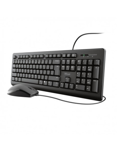 TECLADO+RATON USB TRUST TKM-250 SILENCIOSO Y REST A LIQUIDOS