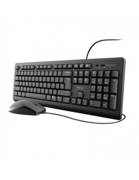 TECLADO+RATON USB TRUST TKM-250 SILENCIOSO Y REST A LIQUIDOS