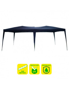 CARPA PLEGABLE ACERO 3X6 METROS AZUL OSCURO SUNGARDEN