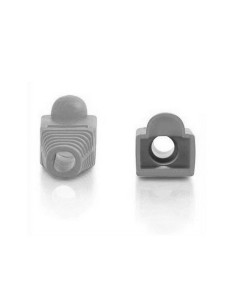PAQUETE 50 PROTECTORES RJ45 COLOR GRIS CROMAD