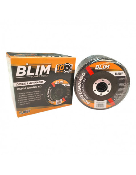 DISCO LAMINADO 115MM GRANO 60 BLIM