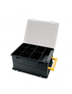 ORGANIZADOR DOBLE PLÁSTICO 242×188×120MM CON DIVISORES ARTPLAST