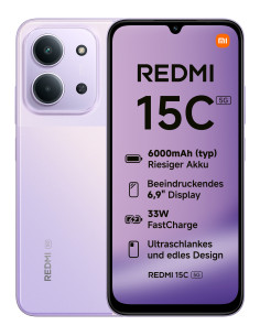 Xiaomi Redmi 15C 5G 4/128Gb Púrpura Smartphone