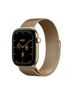 Apple Watch Series 12 (GPS + Cellular) - Caja de titanio en oro brillante (46 mm) - Pulsera Milanese Loop oro brillante - Talla 