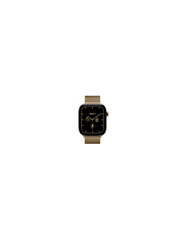 Apple Watch Series 12 (GPS + Cellular) - Caja de titanio en oro brillante (46 mm) - Pulsera Milanese Loop oro brillante - Talla 