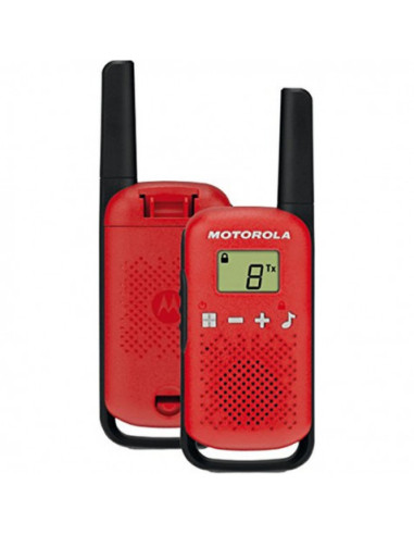 PACK 2 WALKIE-TALKIE MOTOROLA TLKR-T42 ROJO