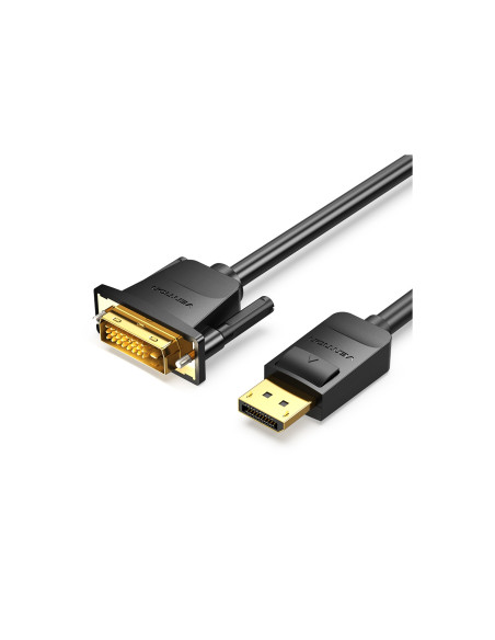 Vention Cable Conversor HAFBH/ Displayport Macho - DVI Macho/ 2m/ Negro