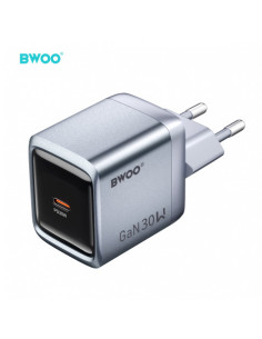 CARGADOR CORRIENTE TIPO C 30W GRIS BO-CDA236 BWOO