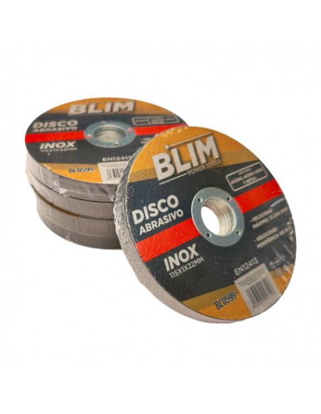 DISCO ABRASIVO INOX 115X1X22MM BLIM