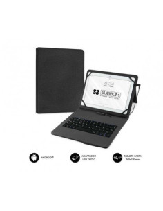 TECLADO CON FUNDA UNIVERSAL PARA TABLETS HASTA 11\" NEGRO SUBBLIM