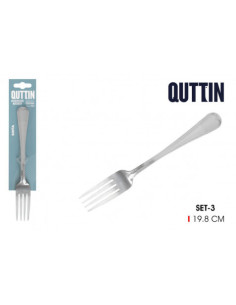 PACK 3 TENEDORES MESA 19.8CM SOFIA QUTTIN