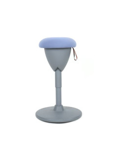 TABURETE MULTIUSOS BALANCIN DESIGN AZUL CLARO CROMAD
