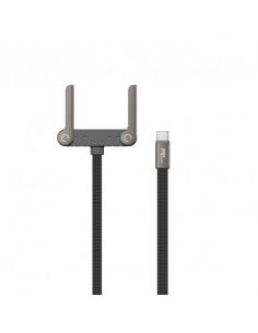 CABLE TIPO C A TIPO C HASTA 240W CON SOPORTE INTEGRADO DEVIA