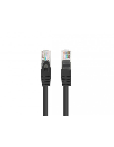 Lanberg PCU6-10CC-0750-BK cable de red Negro 7,5 m Cat6 U/UTP (UTP)