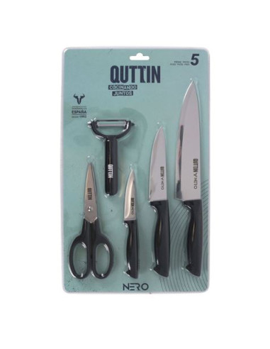 SET 5 PIEZAS DE UTENSILIOS DE COCINA NERO QUTTIN