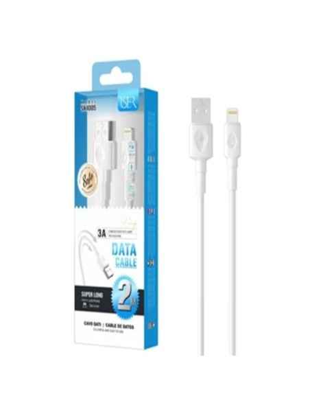 CABLE USB A LIGHTNING 2MTR