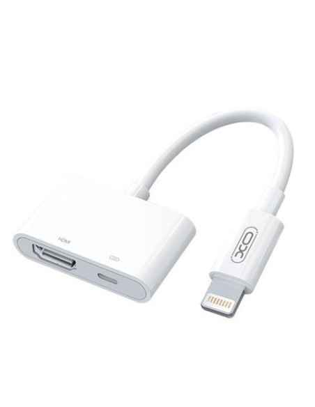 ADAPTADOR HUB005 LIGHTNING - HDMI Y TIPO C XO