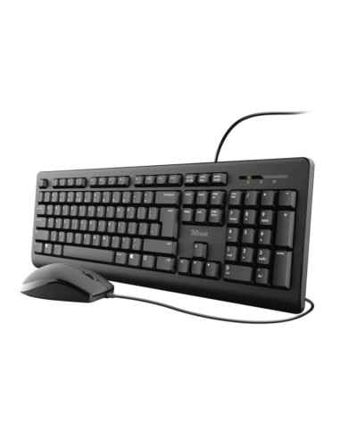 Trust TKM-250 teclado Ratón incluido Universal USB Español Negro