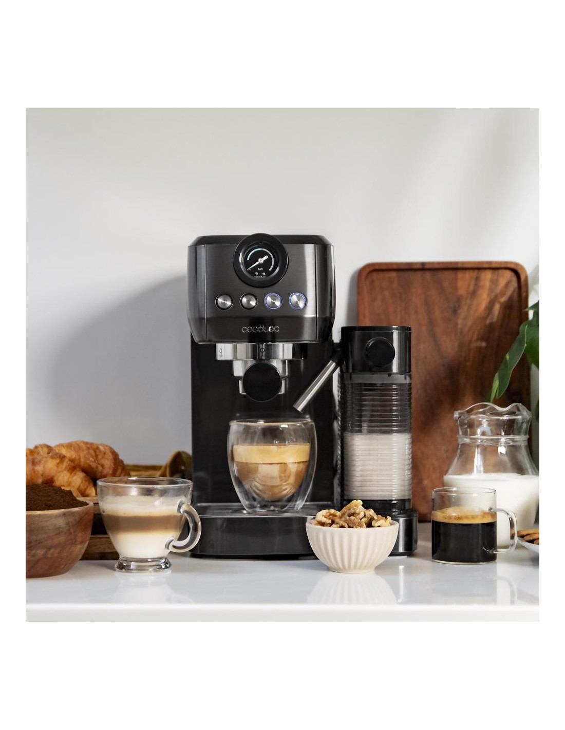 Cafetera semiautomática Power Espresso 20 Steel Pro Latte