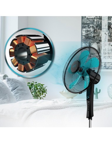Ventilador de pie energysilence 520 power black