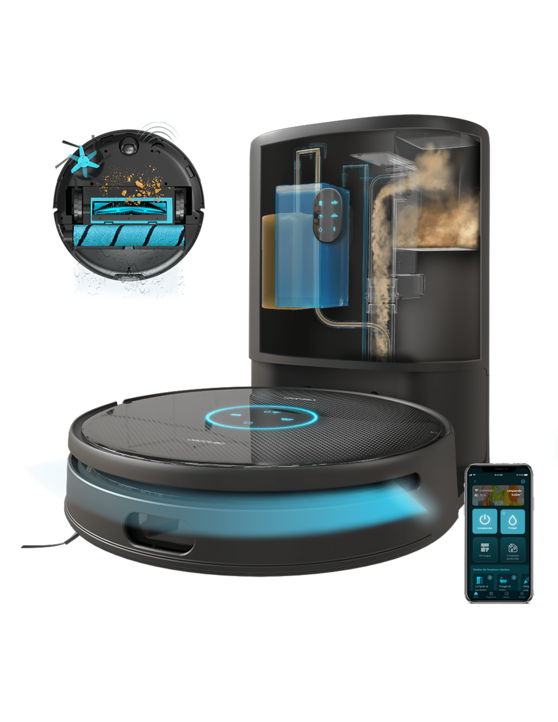 Robot aspirador Conga 12090 FreeGo Home&Water