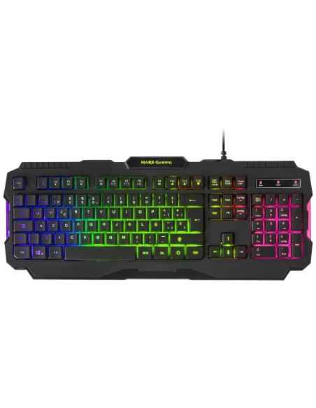 Mars Gaming MRK0 Teclado Gaming Iluminación RGB Rainbow Antighosting