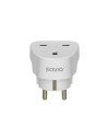 Savio AP-02 adaptador e inversor de corriente Blanco