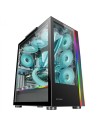 Mars Gaming MC-ULTRA Negro Torre Gaming Custom XXL E-ATX Doble Tira LED ARGB Doble Ventana Cristal Templado Estructura Cámara Du