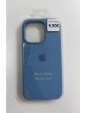 IPHONE 16 PRO FUNDA SILICONE CASE CON LOGO AZUL