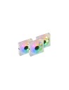 Pack 3 Ventiladores Mars Gaming MF-LINKFINITYKIT/ 12cm/ ARGB/ Blancos