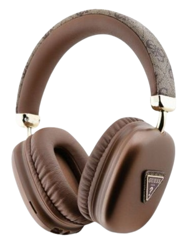Auricular Bluetooth Triangle marrón de Guess.