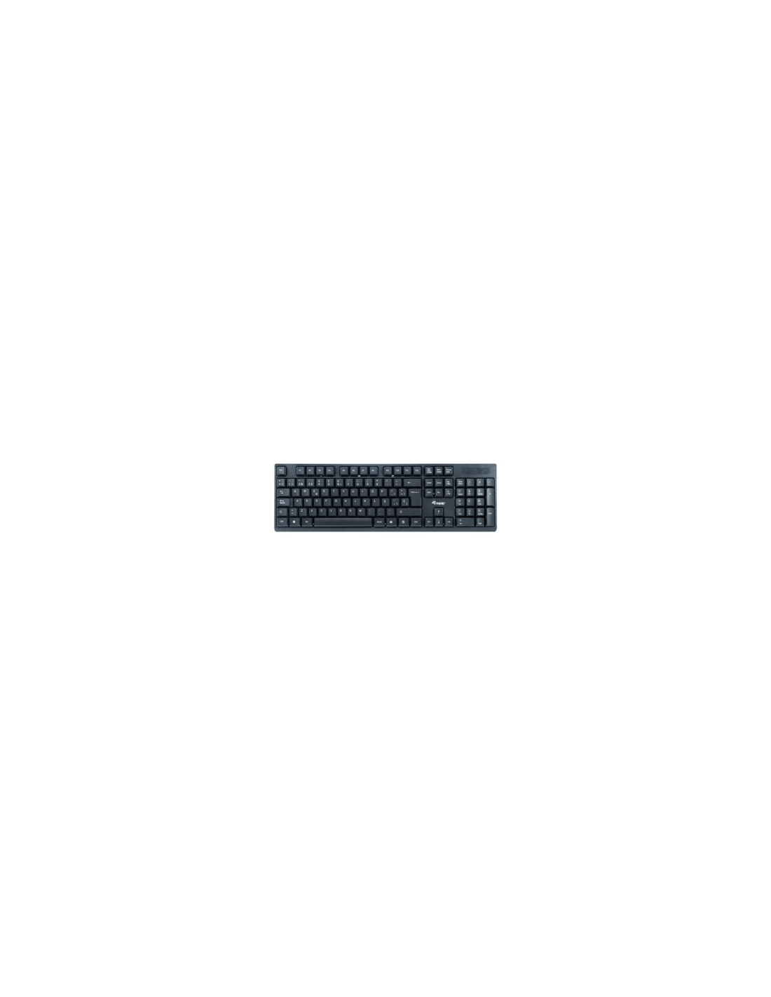 Equip 245221 teclado Ratón incluido RF inalámbrico QWERTY Español Negro