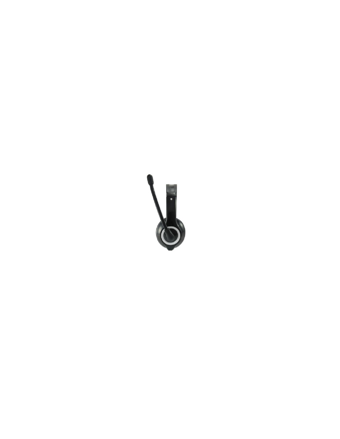 AURICULARES EQUIP LIFE MICROFONO FLEXIBLE CONTROL DE VOLUMEN NEGRO BLANCO 245301