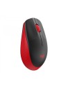 Logitech M190 raton ambidextro rf inalambrico optico 1000dpi negro rojo