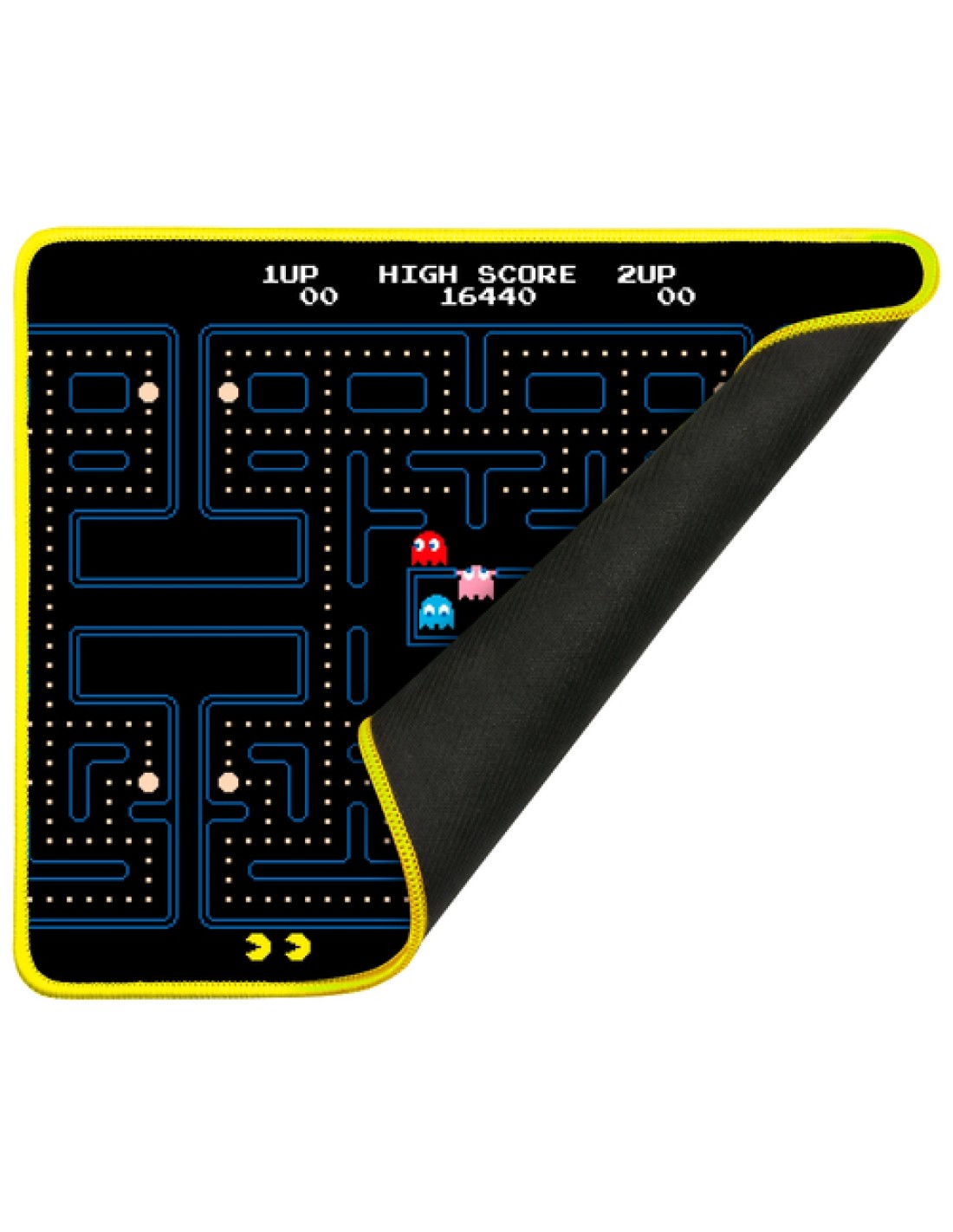 Konix 82541120979 alfombrilla para ratón Alfombrilla de ratón para juegos Negro, Amarillo
