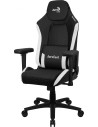 Aerocool CROWNBW Blanco, Silla Gaming Ergonómica, Cojines Ajustables, Cuero Sintético Premium