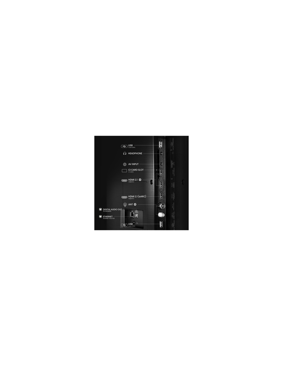 Hisense 75E7NQ Televisor 190,5 cm (75") 4K Ultra HD Smart TV Wifi Negro 350 cd / m²