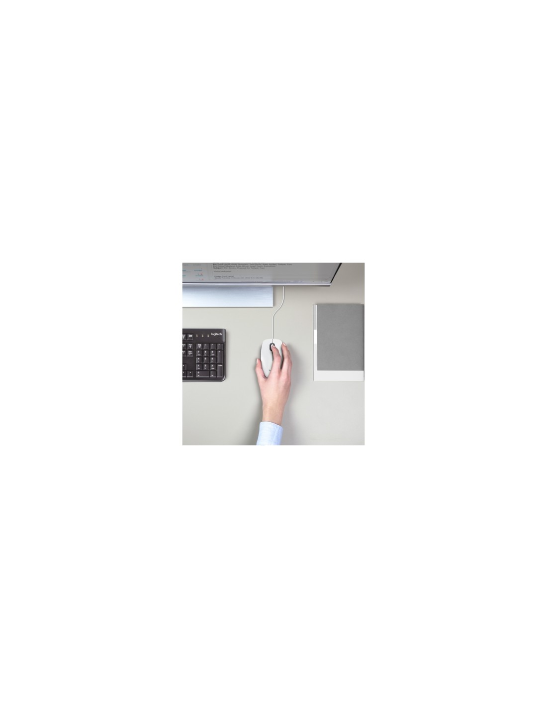 Logitech M100 ratón Ambidextro USB tipo A Í?ptico 1000 DPI