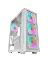 Mars Gaming MC-NEO Blanco Torre Gaming XXL E-ATX Ventana Lateral y Frontal Cristal Templado 4x Ventiladores ARGB 120mm + Ventila