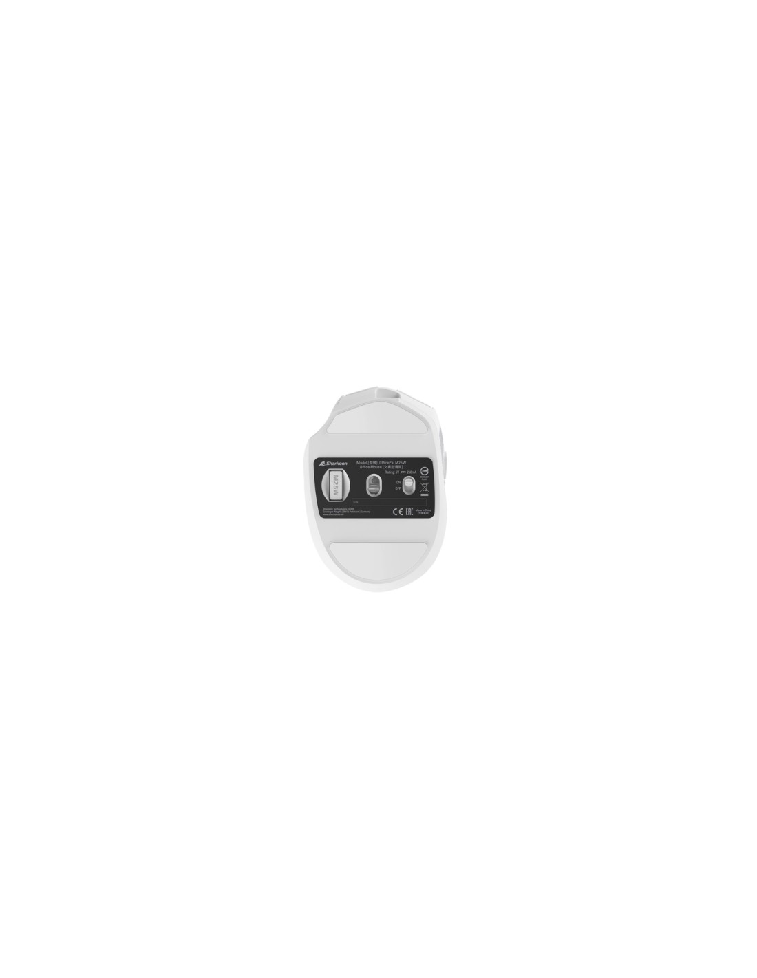 Sharkoon OfficePal M25W ratón Juego mano derecha RF Wireless + USB Type-C Óptico 4000 DPI