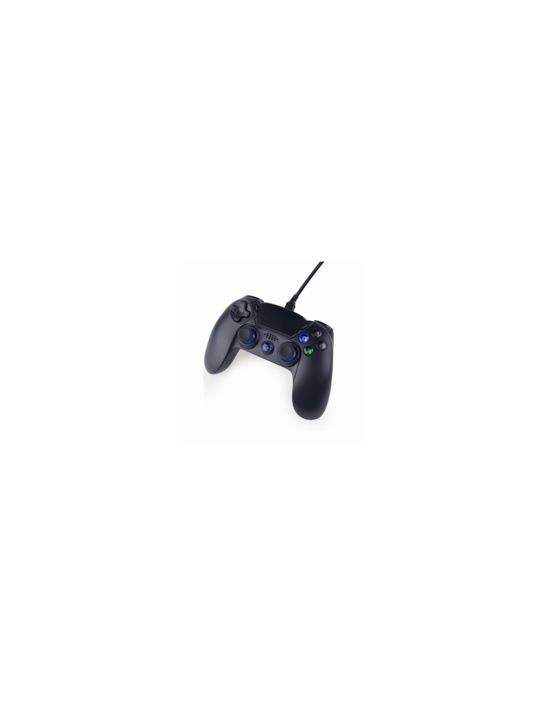 Gembird JPD-PS4U-01 mando y volante Negro USB Gamepad Analógico PC, PlayStation 4