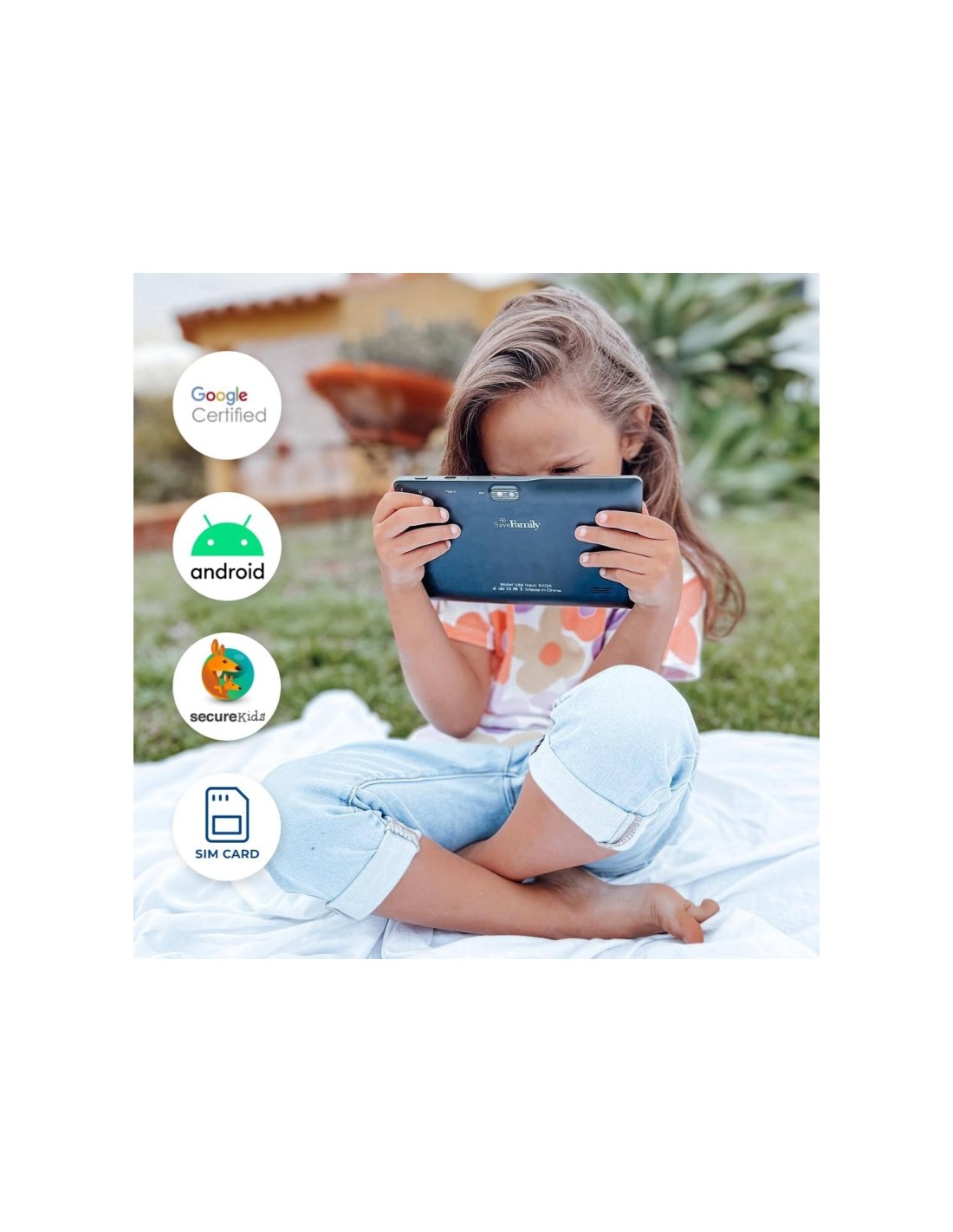 Tablet SaveFamily Evolution 10" IPS 4/64GB Octacore 3G WiFi GPS Bluetooth Doble Control Parental Anti-Bullying Modulo Montessori