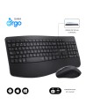 SUBBLIM Teclado con ratón COMBO DUAL OFFICE PROWAVE BLACK