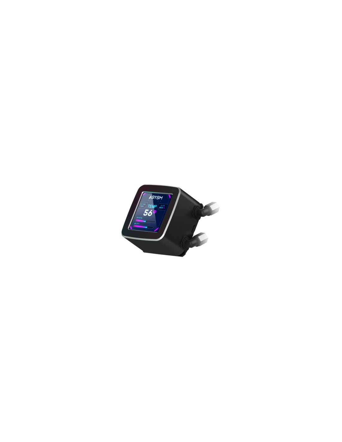 ABYSM Oceanic LCD 240 ARGB Procesador Sistema de refrigeración líquida todo en uno 12 cm Negro 1 pieza(s)