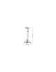 TooQ SOPORTE UNIVERSAL INCLINABLE DE TECHO PARA PROYECTOR PLATA 2